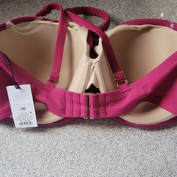 Shade & Shore Swim NwT Fuchsia Top Size 38D - Picture 5 of 8